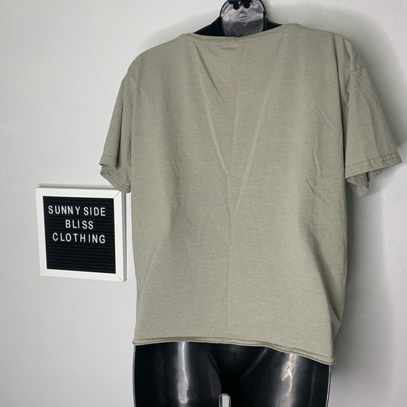 Brisco Brands Green Crew Neck Short Sleeve Shirt Size Large - Picture 5 of 7